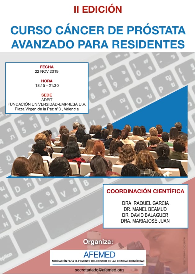 Diptico Curso Cancer Prostata - Organize